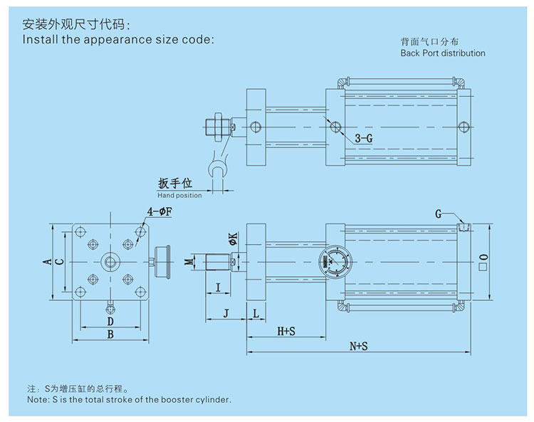 JRG復(fù)合式迷你型氣液增壓缸設(shè)計圖